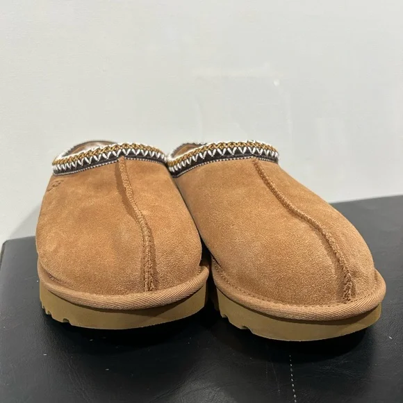 UGG Tasman ll Chestnut Suede Slip-On Slipper size 9 LIKE NEW - Picture 4 of 14